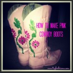 DIY: Pink Cowboy Boots