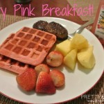 How To Make Pretty Pink Waffles!