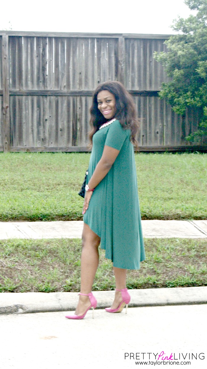 #OOTD: Green Spring Time Dress from Haute Dimensions!